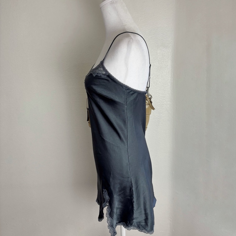 Victoria’s Secret Gunmetal Grey Satin Slip Dress (Size S/P) - Picture 3 of 8